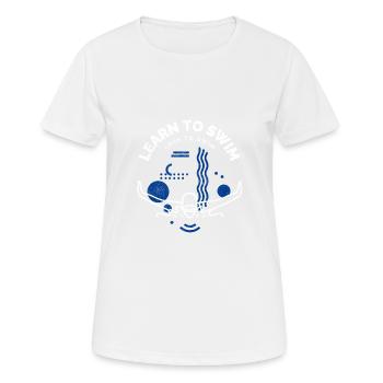 Swim instructor learn to swim and love to swim - Women's Breathable T-Shirt - white - Front - AI Model Female 172 dark (172cm)