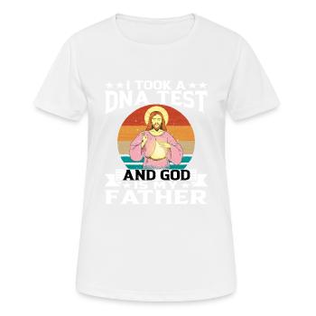 I took a DNA test and God is my father 15 - Women's Breathable T-Shirt - white - Front - AI Model Female 172 dark (172cm)