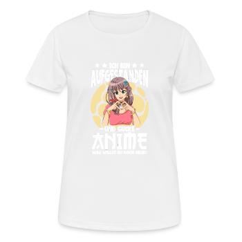 Anime Spruch Weeb Otaku - Frauen T-Shirt atmungsaktiv - Weiß - Vorne - AI Model Female 172 dark (172cm)