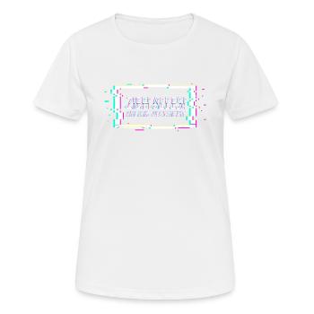 Musique techno - T-shirt respirant Femme - blanc - Devant - AI Model Female 172 dark (172cm)