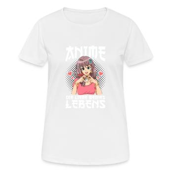 Anime disant Weeb Otaku - T-shirt respirant Femme - blanc - Devant - AI Model Female 172 dark (172cm)