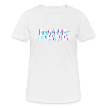 Techno Music Rave - Women's Breathable T-Shirt - white - Front - AI Model Female 172 dark (172cm)