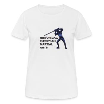 Schwertkämpfer - HEMA - Frauen T-Shirt atmungsaktiv - Weiß - Vorne - AI Model Female 172 dark (172cm)