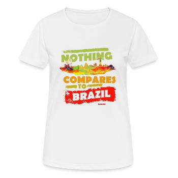 Brésil Rio de Janeiro Amérique du Sud Cadeau - T-shirt respirant Femme - blanc - Devant - AI Model Female 172 dark (172cm)