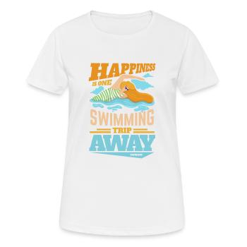 Schwimmen Bademeister Schwimmkurs Freibad Geschenk - Frauen T-Shirt atmungsaktiv - Weiß - Vorne - AI Model Female 172 dark (172cm)