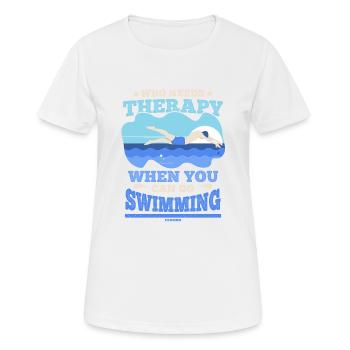 Nager - T-shirt respirant Femme - blanc - Devant - AI Model Female 172 dark (172cm)