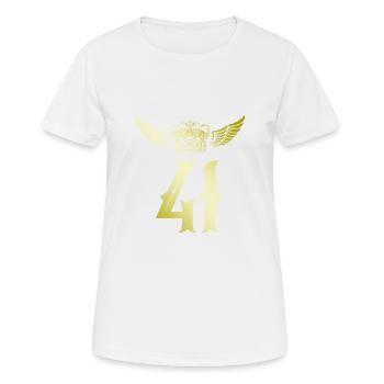 41 Couronne numérique - T-shirt respirant Femme - blanc - Devant - AI Model Female 172 dark (172cm)