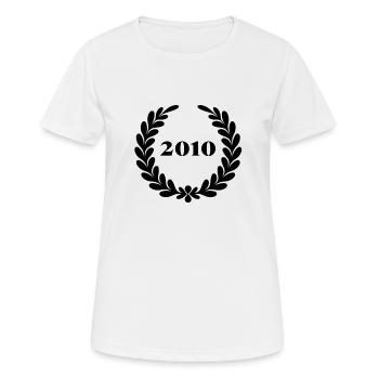 Lustiger Geburtstag seit 2010 - Frauen T-Shirt atmungsaktiv - Weiß - Vorne - AI Model Female 172 dark (172cm)