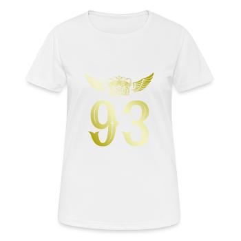 93 Couronne numérique - T-shirt respirant Femme - blanc - Devant - AI Model Female 172 dark (172cm)
