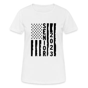 Senior 2023 - T-shirt respirant Femme - blanc - Devant - AI Model Female 172 dark (172cm)