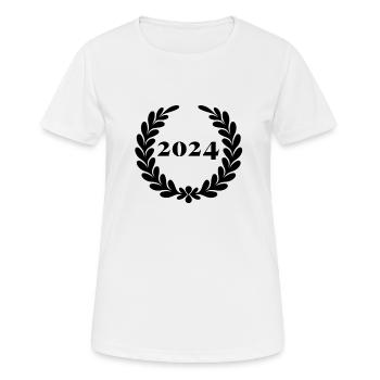 Lustiger Geburtstag seit 2024 - Frauen T-Shirt atmungsaktiv - Weiß - Vorne - AI Model Female 172 dark (172cm)