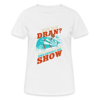 Joueurs de fléchettes - T-shirt respirant Femme - blanc - Devant - AI Model Female 172 dark (172cm)
