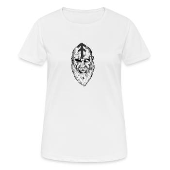 Viking Warrior I Valhalla Asgard Motif pour - T-shirt respirant Femme - blanc - Devant - AI Model Female 172 dark (172cm)