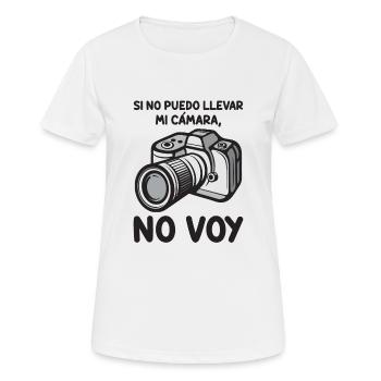 Si Je Ne Peux Pas Apporter Ma Caméra - T-shirt respirant Femme - blanc - Devant - AI Model Female 172 dark (172cm)