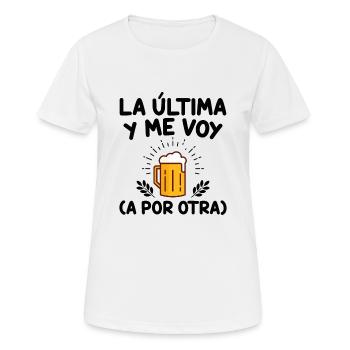 Le Dernier Et Je Vais En Chercher Un Autre - T-shirt respirant Femme - blanc - Devant - AI Model Female 172 dark (172cm)