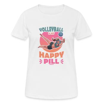 Volley-ball - T-shirt respirant Femme - blanc - Devant - AI Model Female 172 dark (172cm)