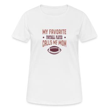 Soccer Player Call Me Mama American Football - Women's Breathable T-Shirt - white - Front - AI Model Female 172 dark (172cm)
