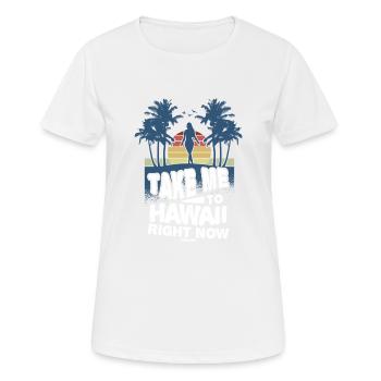 Hawaii - Women's Breathable T-Shirt - white - Front - AI Model Female 172 dark (172cm)