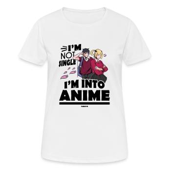 I Love Anime Japan Manga Cosplay Nerd Gift - Women's Breathable T-Shirt - white - Front - AI Model Female 172 dark (172cm)