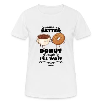 Donut - Frauen T-Shirt atmungsaktiv - Weiß - Vorne - AI Model Female 172 dark (172cm)
