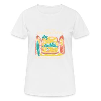 I Need To Be Seahabilitated Whitefish City Beach - Frauen T-Shirt atmungsaktiv - Weiß - Vorne - AI Model Female 172 dark (172cm)