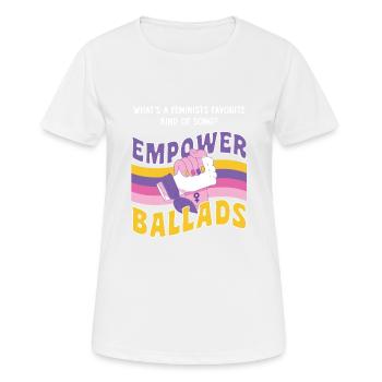 Frauen Gleichberchtigung Design und Feminist - Frauen T-Shirt atmungsaktiv - Weiß - Vorne - AI Model Female 172 dark (172cm)