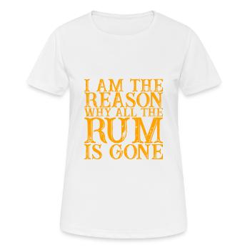 Je suis la raison pour laquelle tout le rhum a disparu 3 - T-shirt respirant Femme - blanc - Devant - AI Model Female 172 dark (172cm)