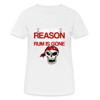 Je suis la raison pour laquelle tout le rhum a disparu 2 - T-shirt respirant Femme - blanc - Devant - AI Model Female 172 dark (172cm)
