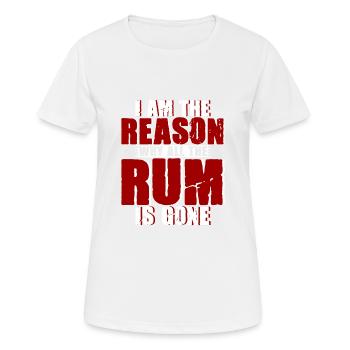 Je suis la raison pour laquelle tout le rhum a disparu 4 - T-shirt respirant Femme - blanc - Devant - AI Model Female 172 dark (172cm)