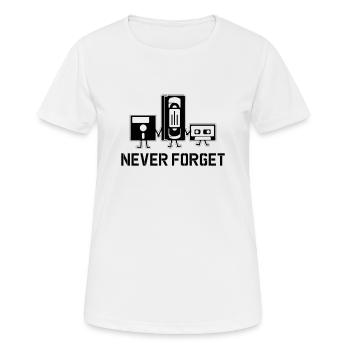 Ne Jamais Oublier - T-shirt respirant Femme - blanc - Devant - AI Model Female 172 dark (172cm)