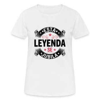 Cette Légende Prend Sa Retraite - T-shirt respirant Femme - blanc - Devant - AI Model Female 172 dark (172cm)
