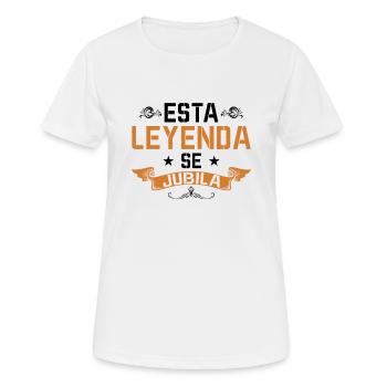 Cette Légende Prend Sa Retraite - T-shirt respirant Femme - blanc - Devant - AI Model Female 172 dark (172cm)