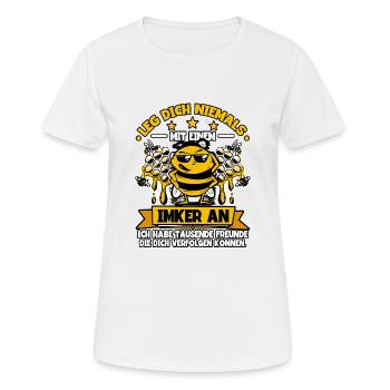 Beekeeper Beekeeper - Women's Breathable T-Shirt - white - Front - AI Model Female 172 dark (172cm)