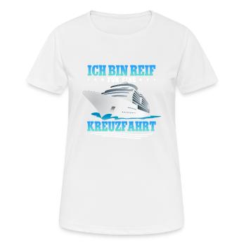 Kreuzfahrt - Frauen T-Shirt atmungsaktiv - Weiß - Vorne - AI Model Female 172 dark (172cm)