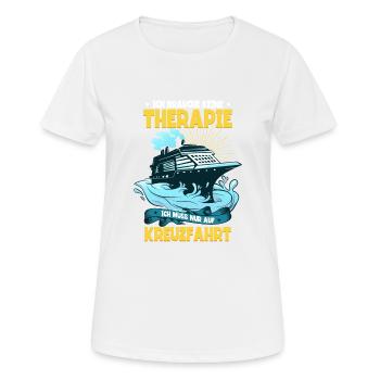 Kreuzfahrt - Frauen T-Shirt atmungsaktiv - Weiß - Vorne - AI Model Female 172 dark (172cm)