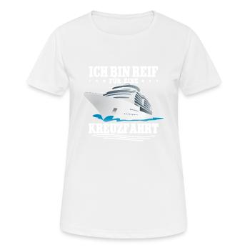 Kreuzfahrt - Frauen T-Shirt atmungsaktiv - Weiß - Vorne - AI Model Female 172 dark (172cm)