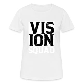 Escouade Vision 4 - T-shirt respirant Femme - blanc - Devant - AI Model Female 172 dark (172cm)