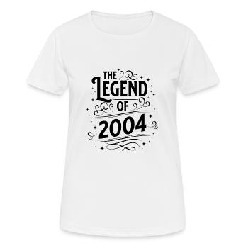 Die Legende von 2004 Geburtstag - Frauen T-Shirt atmungsaktiv - Weiß - Vorne - AI Model Female 172 dark (172cm)