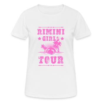 Visite des filles de Rimini - T-shirt respirant Femme - blanc - Devant - AI Model Female 172 dark (172cm)