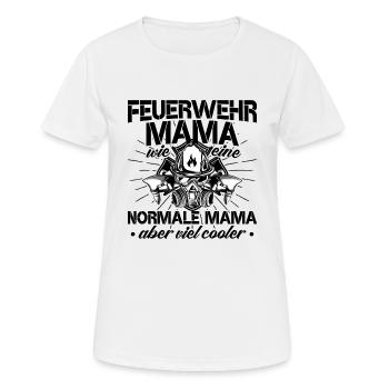 Feuerwehrfrau - Frauen T-Shirt atmungsaktiv - Weiß - Vorne - AI Model Female 172 dark (172cm)