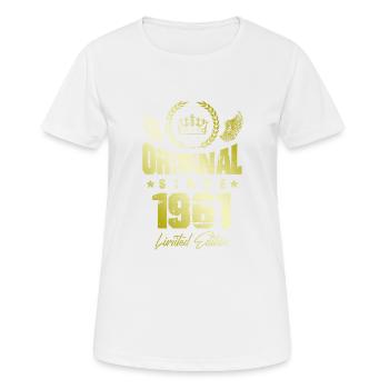 1961 limited edition - Women's Breathable T-Shirt - white - Front - AI Model Female 172 dark (172cm)