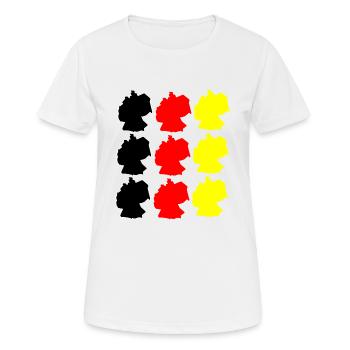 Allemagne Roadtrip Holiday Holiday T-Shirt - T-shirt respirant Femme - blanc - Devant - AI Model Female 172 dark (172cm)