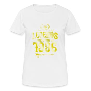 1996 legends born in - Women's Breathable T-Shirt - white - Front - AI Model Female 172 dark (172cm)