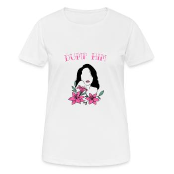 Weltfrauentag Dump Him Frauen Silhouette - Frauen T-Shirt atmungsaktiv - Weiß - Vorne - AI Model Female 172 dark (172cm)