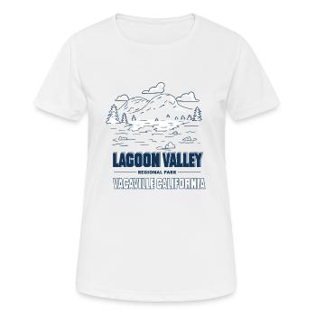 Lagoon Valley Park Vacaville City Randonnée Tourisme - T-shirt respirant Femme - blanc - Devant - AI Model Female 172 dark (172cm)