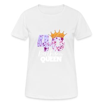 Il y a 40 ans, j’étais le 40 le plus rapide. - T-shirt respirant Femme - blanc - Devant - AI Model Female 172 dark (172cm)