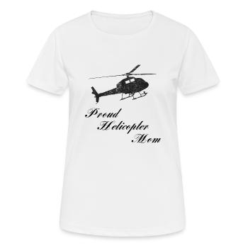 Maman hélicoptère prend toujours bien soin - T-shirt respirant Femme - blanc - Devant - AI Model Female 172 dark (172cm)