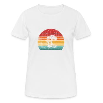 Mushroom Fungal Lover Retro Fungi Forest Gift idea - Women's Breathable T-Shirt - white - Front - AI Model Female 172 dark (172cm)