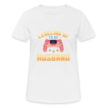 Ascensionner vers le mari pour la mariée et - T-shirt respirant Femme - blanc - Devant - AI Model Female 172 dark (172cm)