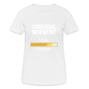 Future Forensic Scientist Investigator Criminology - Women's Breathable T-Shirt - white - Front - AI Model Female 172 dark (172cm)